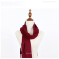 Top fashion unique design plain wool scarf